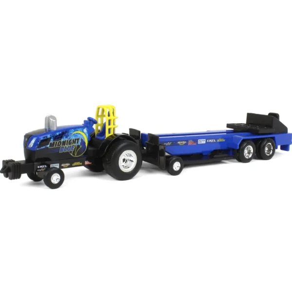 Manufacturer_ERTL Pulling Tractors<1/64 New Holland "Midnight Blue" Pulling Tractor with Pulling Sled