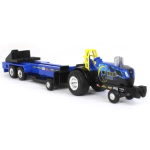 Manufacturer_ERTL Pulling Tractors<1/64 New Holland "Midnight Blue" Pulling Tractor with Pulling Sled
