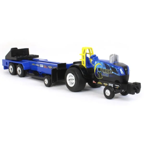 Manufacturer_ERTL Pulling Tractors<1/64 New Holland "Midnight Blue" Pulling Tractor with Pulling Sled