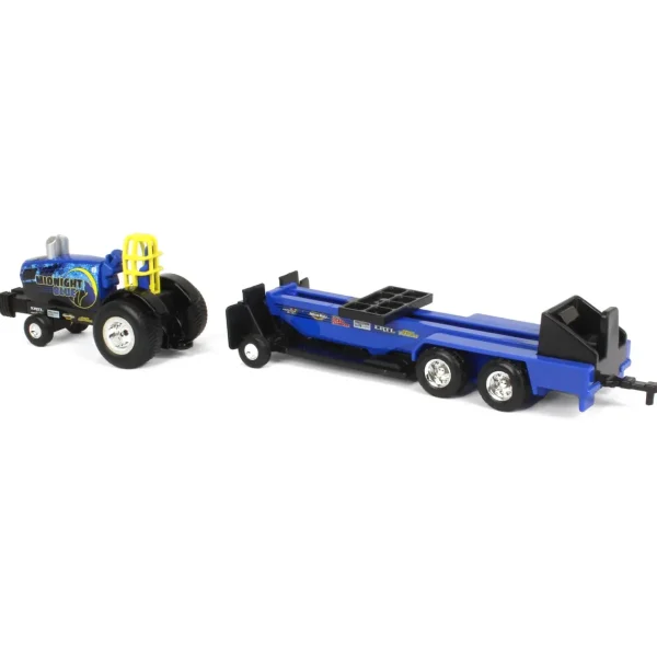 Manufacturer_ERTL Pulling Tractors<1/64 New Holland "Midnight Blue" Pulling Tractor with Pulling Sled