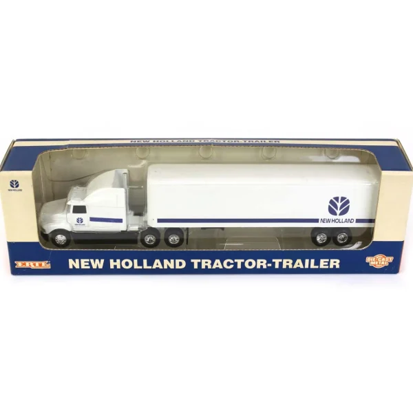 Manufacturer_ERTL Box Trucks & Trailers<1/64 New Holland Tractor-Trailer by ERTL