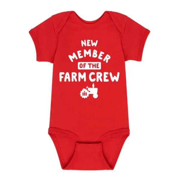 Outback Toys Ih Farmall<New Member of the Farm Crew IH Infant Red Bodyshirt