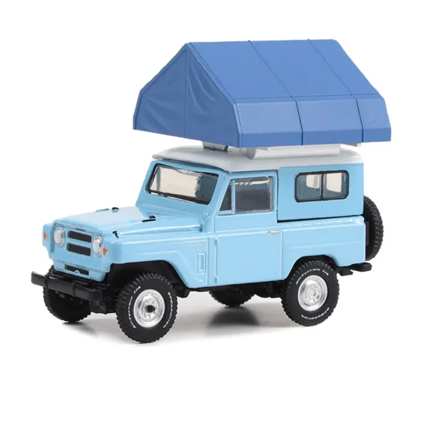 Manufacturer_Greenlight Collectibles Cars & Suvs<1/64 1969 Nissan Patrol (60) with Camp'otel Cartop Sleeper Tent, The Great Outdoors Series 3