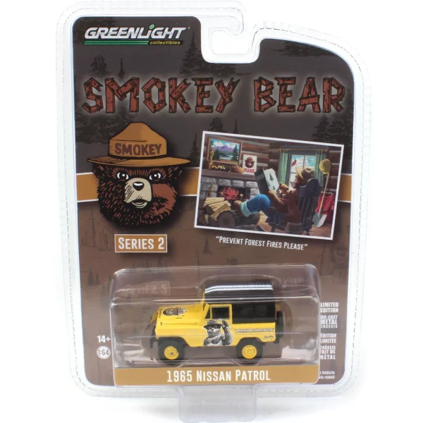 Manufacturer_Greenlight Collectibles Cars & Suvs<1/64 1965 Nissan Patrol, Smokey Bear Series 2