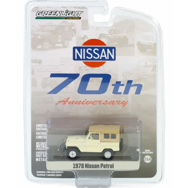 Manufacturer_Greenlight Collectibles Cars & Suvs<1/64 1978 Nissan Patrol, 70th Anniversary, Anniversary Collection Series 16
