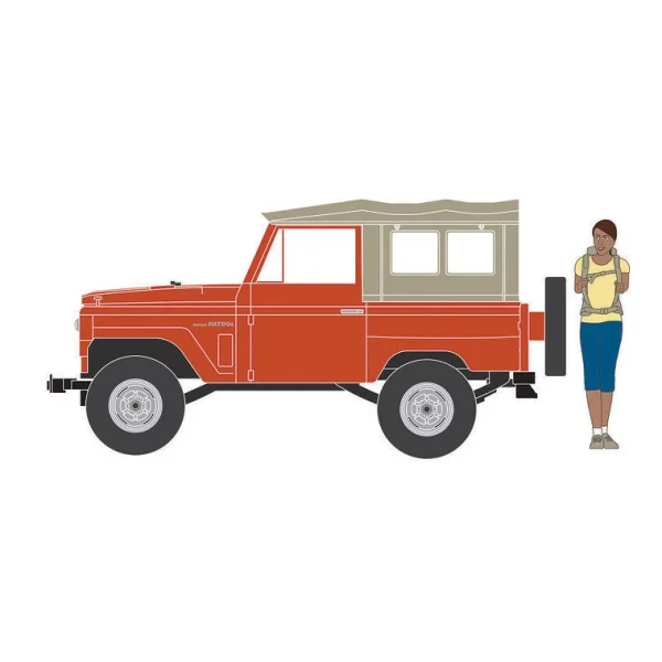 Manufacturer_Greenlight Collectibles Cars & Suvs<1/64 1975 Nissan Patrol with Backpacker, Hobby Shop Series 12