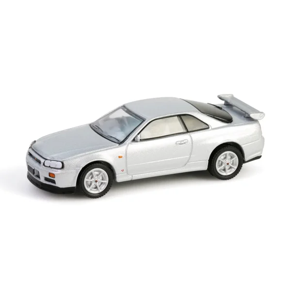 Manufacturer_Greenlight Collectibles Cars & Suvs<1/64 1999 Nissan Skyline V-Spec R34, Sonic Silver, 25th Anniversary, Anniversary Collection Series 17