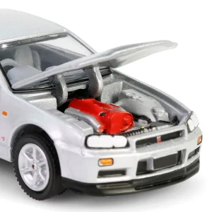 Manufacturer_Greenlight Collectibles Cars & Suvs<1/64 1999 Nissan Skyline V-Spec R34, Sonic Silver, 25th Anniversary, Anniversary Collection Series 17