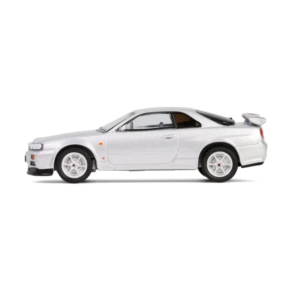Manufacturer_Greenlight Collectibles Cars & Suvs<1/64 1999 Nissan Skyline V-Spec R34, Sonic Silver, 25th Anniversary, Anniversary Collection Series 17