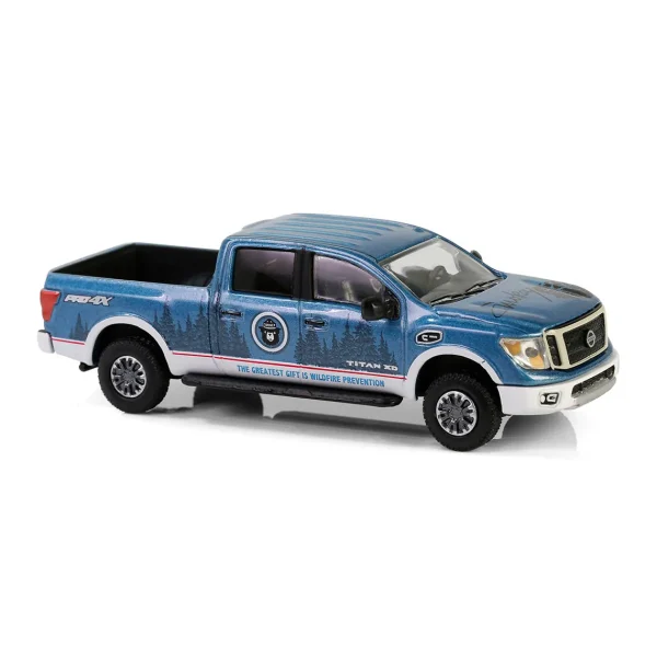Manufacturer_Greenlight Collectibles Cars & Suvs | Pickup Trucks<1/64 2019 Nissan Titan XD Pro-4X, Smokey Bear Series 4