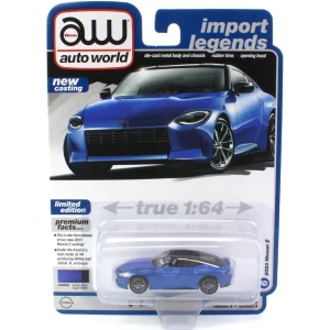 Manufacturer_Auto World Cars & Suvs<1/64 2023 Nissan Z, Seiran Blue with Gloss Black Roof, Auto World 2023 Release 3A