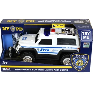 Outback Toys Emergency Vehicles<NYPD Police SUV with Lights and Sound