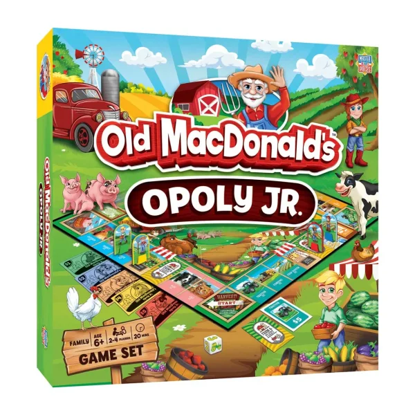 Outback Toys Games & Puzzles<Old MacDonald's Opoly Junior Board Game