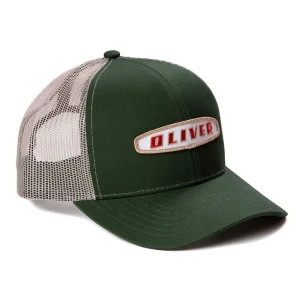 Outback Toys Agco, Allis, Massey & More<Oliver Oval Logo Green Hat with Tan Mesh Back