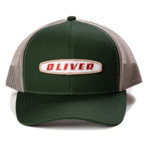 Outback Toys Agco, Allis, Massey & More<Oliver Oval Logo Green Hat with Tan Mesh Back