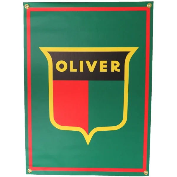 Outback Toys Outdoor<Oliver 1940s Shield Logo 22in x 30in Vinyl Banner