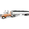 Manufacturer_DCP by First Gear Agricultural Trucks<1/64 Orange & White Ford LTL 9000 60in Flattop with Wilson Pacesetter Grain Trailer, DCP by First Gear