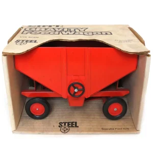 Manufacturer_ERTL Implements<1/16 Orange Gravity Wagon, Made in the USA by ERTL