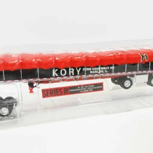 Manufacturer_DCP by First Gear Box Trucks & Trailers<1/64 Orange Peterbilt 387 with 53ft Box Trailer, Kory Farm Equipment