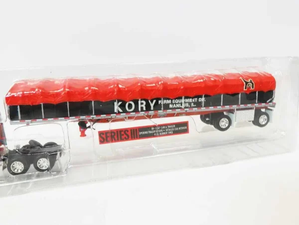 Manufacturer_DCP by First Gear Box Trucks & Trailers<1/64 Orange Peterbilt 387 with 53ft Box Trailer, Kory Farm Equipment