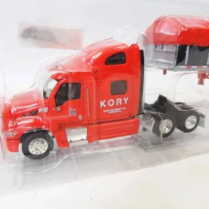 Manufacturer_DCP by First Gear Box Trucks & Trailers<1/64 Orange Peterbilt 387 with 53ft Box Trailer, Kory Farm Equipment