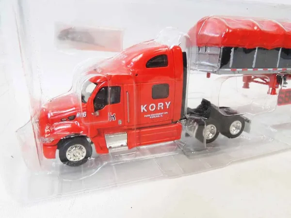 Manufacturer_DCP by First Gear Box Trucks & Trailers<1/64 Orange Peterbilt 387 with 53ft Box Trailer, Kory Farm Equipment