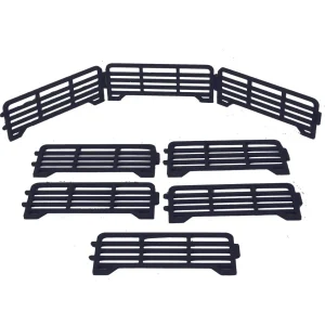 Outback Toys 3D Print & Small Accessories<1/64 Pack of 8 Black Short Fence Links, 3D Printed