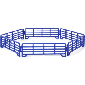 Outback Toys 3D Print & Small Accessories<1/64 Pack of 6 Blue Long Fence Links, 3D Printed