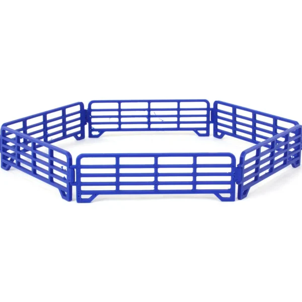 Outback Toys 3D Print & Small Accessories<1/64 Pack of 6 Blue Long Fence Links, 3D Printed