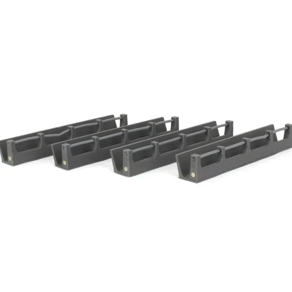 Outback Toys 3D Print & Small Accessories<1/64 Pack of 4 Concrete J-Bunk Feeder Set, 3D Printed