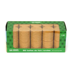 Manufacturer_Universal Hobbies Wooden Barns & Large Accessories<1/32 Pack of 20 Round Bales