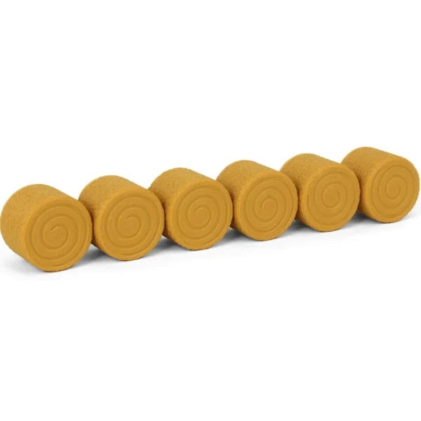 Outback Toys 3D Print & Small Accessories<1/64 Pack of 6 Round Straw Bales, 3D Printed