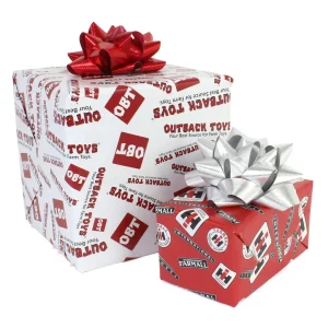 Outback Toys Christmas DéCor | Party Supplies<5-Pack of IH & Double-Sided Wrapping Paper, 19.75in x 28in