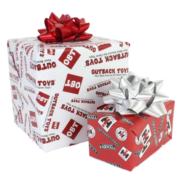 Outback Toys Christmas DéCor | Party Supplies<5-Pack of IH & Double-Sided Wrapping Paper, 19.75in x 28in