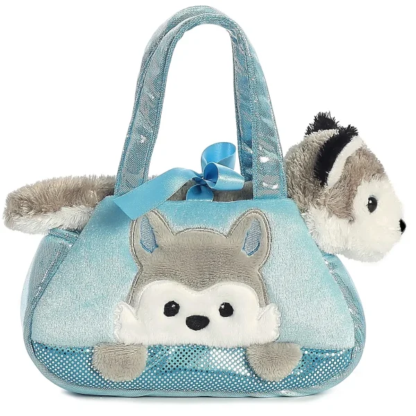 Manufacturer_Aurora Stuffed Animals & Puppets<32789 Peek-A-Boo Husky Fancy Pals Purse with Plush Husky