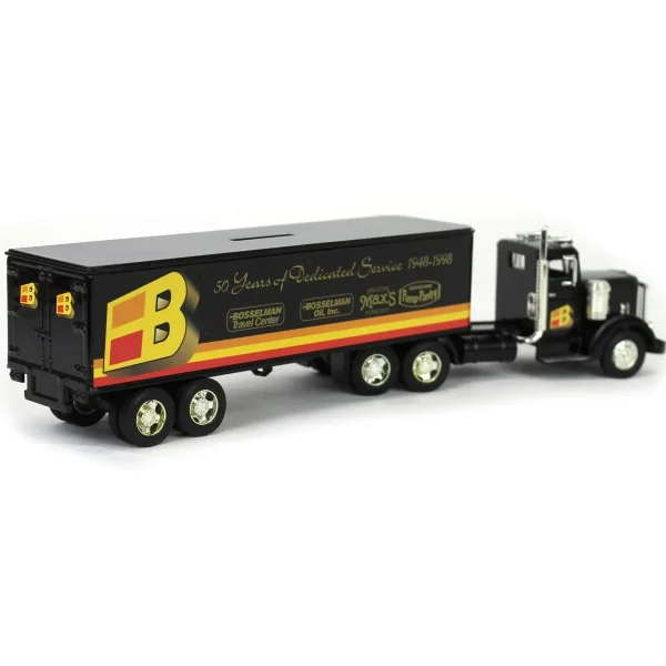 Manufacturer_ERTL Box Trucks & Trailers<1/64 1948 Peterbilt 344 Bosselman Semi Truck & Trailer, Limited Edition