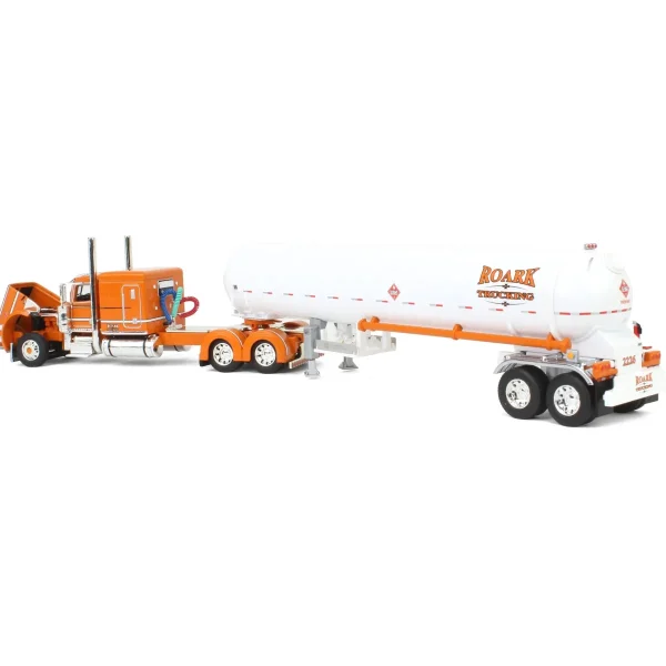 Manufacturer_DCP by First Gear Tanker Trucks<1/64 Peterbilt 389 63in Flattop Sleeper w/ Mississippi LP Tanker, Roark Trucking - Under Pressure, DCP by First Gear
