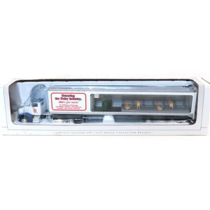 Manufacturer_SpecCast Box Trucks & Trailers | Lowboys & Flatbeds<1/64 Peterbilt 385 Semi Truck with Pewter Barn Scene, Jersey Cows & Silo, 2005 PA Farm Show
