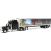 Manufacturer_SpecCast Box Trucks & Trailers<1/64 Peterbilt 379 Semi with Gleaner T Series Combine Trailer