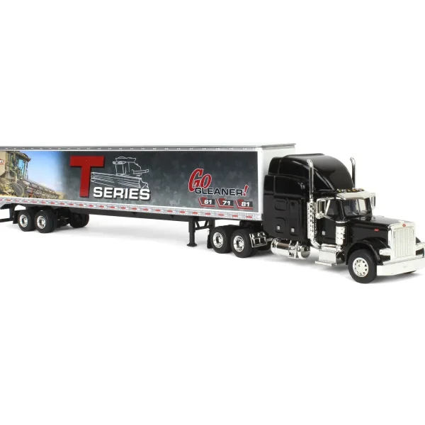 Manufacturer_SpecCast Box Trucks & Trailers<1/64 Peterbilt 379 Semi with Gleaner T Series Combine Trailer