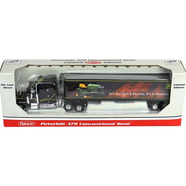 Manufacturer_SpecCast Box Trucks & Trailers<1/64 Peterbilt 379 Semi with "It's Not Just A Tractor, It's A Tradition" Box Trailer