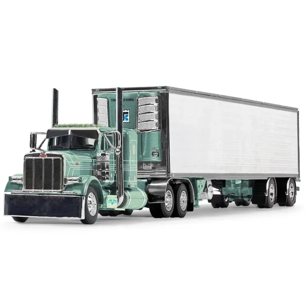 Manufacturer_DCP by First Gear Box Trucks & Trailers<1/64 Peterbilt 379 Sleeper w/ Utility Trailer & Reefer, PMI Color of Money, DCP by First Gear