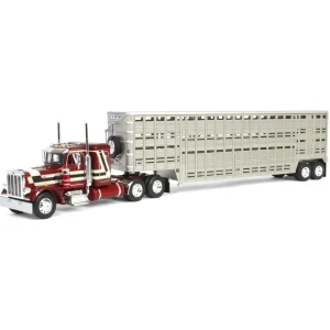 Manufacturer_DCP by First Gear Agricultural Trucks<1/64 Peterbilt 359 Sleeper with Wilson Vintage Livestock Trailer, 2024 National Farm Toy Museum