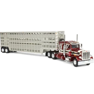 Manufacturer_DCP by First Gear Agricultural Trucks<1/64 Peterbilt 359 Sleeper with Wilson Vintage Livestock Trailer, 2024 National Farm Toy Museum
