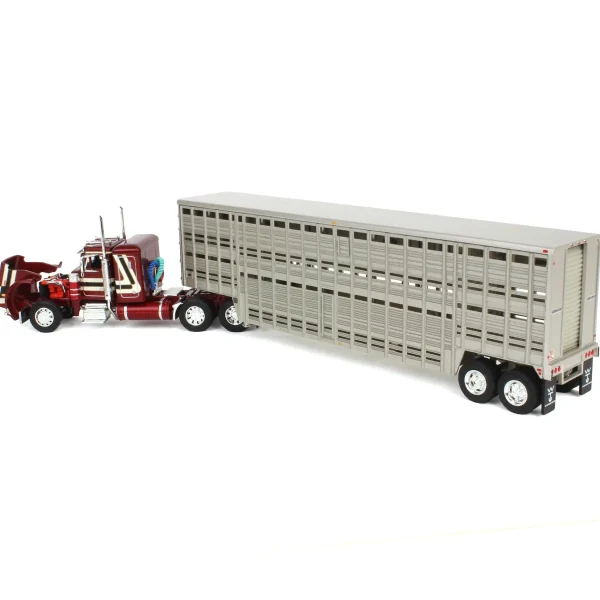 Manufacturer_DCP by First Gear Agricultural Trucks<1/64 Peterbilt 359 Sleeper with Wilson Vintage Livestock Trailer, 2024 National Farm Toy Museum