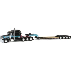 Manufacturer_DCP by First Gear Lowboys & Flatbeds<1/64 Peterbilt 389 w/ Fontaine Magnitude Lowboy & Fliptail, Cappello Heavy Transport, DCP by First Gear