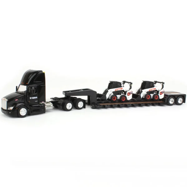 Manufacturer_ERTL Lowboys & Flatbeds<1/64 Peterbilt 579 w/ Lowboy & 2 Bobcat S76 Skid-Steer Loaders, 2022 NTT'NC Show