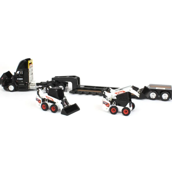 Manufacturer_ERTL Lowboys & Flatbeds<1/64 Peterbilt 579 w/ Lowboy & 2 Bobcat S76 Skid-Steer Loaders, 2022 NTT'NC Show