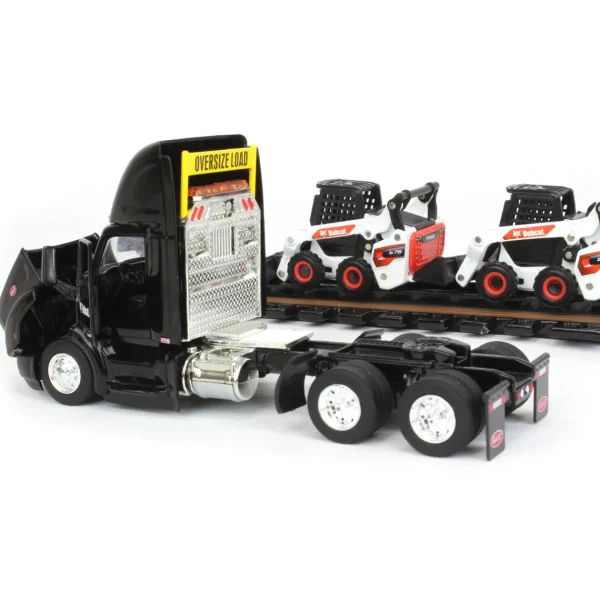 Manufacturer_ERTL Lowboys & Flatbeds<1/64 Peterbilt 579 w/ Lowboy & 2 Bobcat S76 Skid-Steer Loaders, 2022 NTT'NC Show