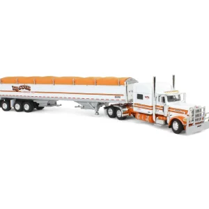 Manufacturer_DCP by First Gear Agricultural Trucks<1/64 Peterbilt 389 with 50ft Tri-Axle Grain Trailer, Tri-State Commodities, DCP by First Gear
